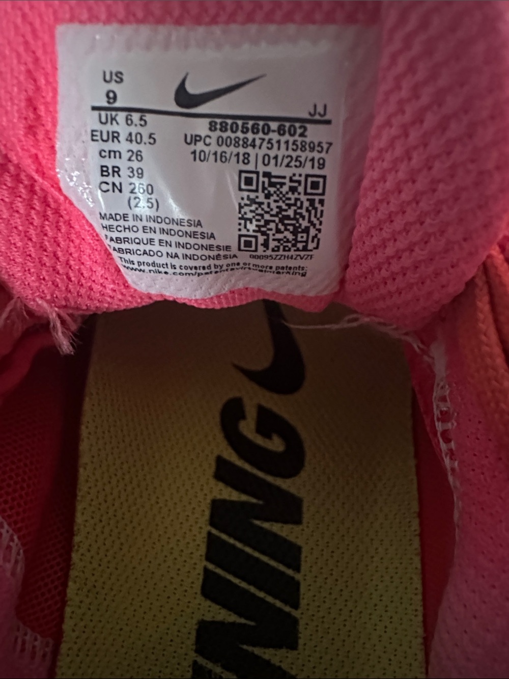 Nike Women’s Athletic Sneakers in Bright Coral Pink - Picture 5 of 5